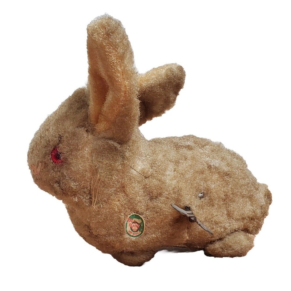 Wind Up Bunny Hopping Rabbit West Germany VTG Max Carl(?) Toy FLAWS Nonworking